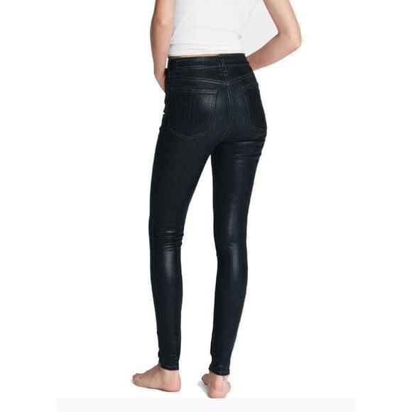 Rag & Bone Clearcoat Blue Skinny Jeans NWOT Size 26 Nine High Rise - Picture 5 of 7